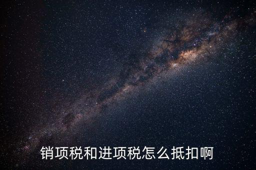 進項稅發(fā)票如何抵扣，銷項稅和進項稅怎么抵扣啊