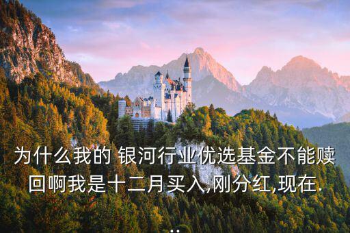 為什么我的 銀河行業(yè)優(yōu)選基金不能贖回啊我是十二月買入,剛分紅,現在...
