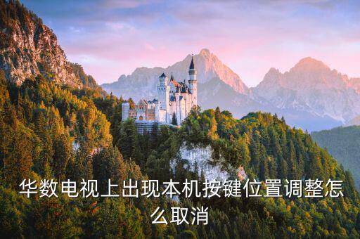  華數(shù)電視上出現(xiàn)本機按鍵位置調整怎么取消