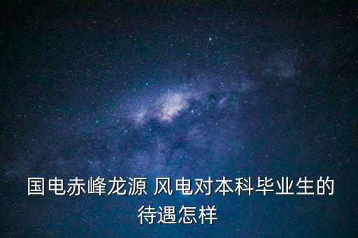  國電赤峰龍?jiān)?風(fēng)電對(duì)本科畢業(yè)生的待遇怎樣