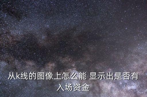 從k線(xiàn)的圖像上怎么能 顯示出是否有入場(chǎng)資金