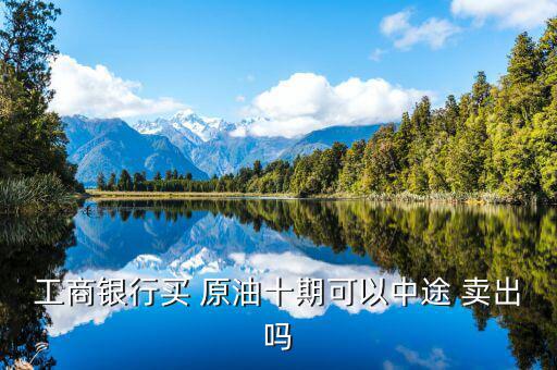 工商銀行買(mǎi) 原油十期可以中途 賣(mài)出嗎