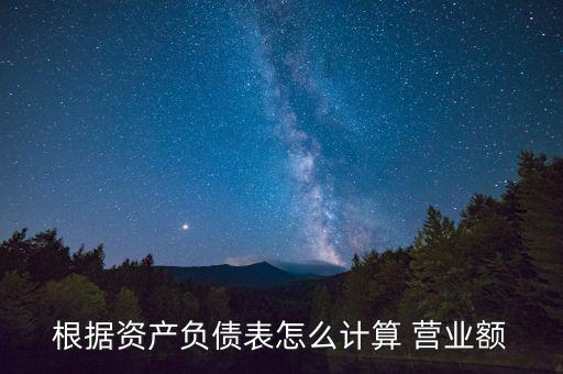 根據(jù)資產(chǎn)負(fù)債表怎么計算 營業(yè)額