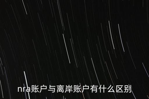 nra賬戶是什么意，NRA賬戶屬于以下哪種賬戶性質(zhì)