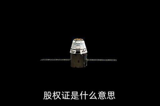 什么是權(quán)證，股權(quán)證是什么意思