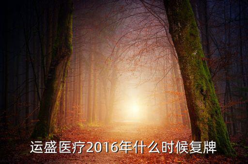 盛運股份什么時候復牌，盛運股份什么時候復牌