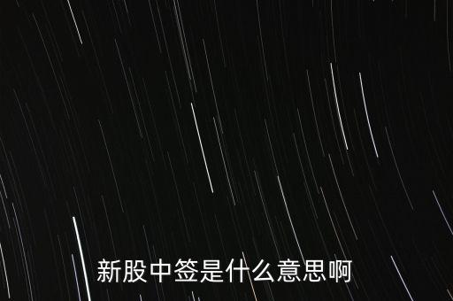 中簽號(hào)什么意思，新股的中簽號(hào)在哪里查詢呀