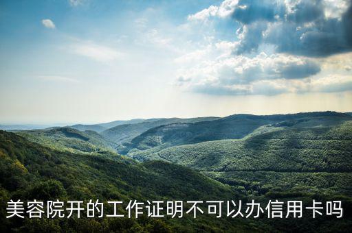 美容院為什么不能辦信用卡，為什么美容行業(yè)辦不了信用卡
