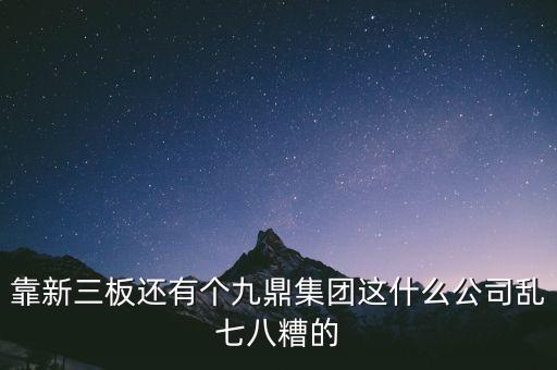 九鼎公司是什么公司，季華6路9鼎國(guó)際1區(qū)2座71617是甚么公司