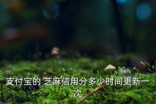 芝麻信用分什么時候更新，支付寶的 芝麻信用分多少時間更新一次