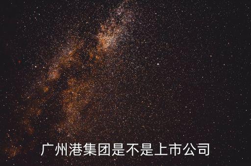廣州港集團什么時候上市，廣州港集團是不是上市公司