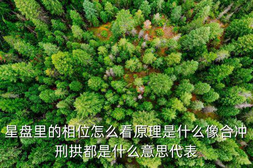 華相是什么意思，星盤里的相位怎么看原理是什么像合沖刑拱都是什么意思代表