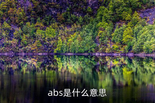 abs發(fā)行是什么意思，abs是什么意思