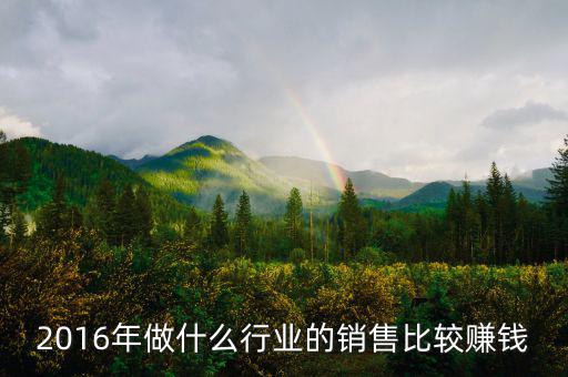 2016年做什么行業(yè)最賺錢，2016年做什么行業(yè)最賺錢