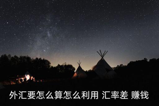 外匯要怎么算怎么利用 匯率差 賺錢(qián)