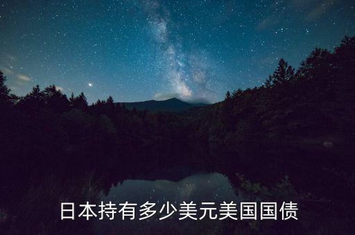 日本持有多少美元美國(guó)國(guó)債