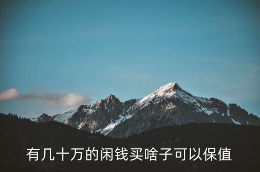 閑錢買什么最保值，手頭有點閑錢想買點有收藏價值的東西有什么好的東西