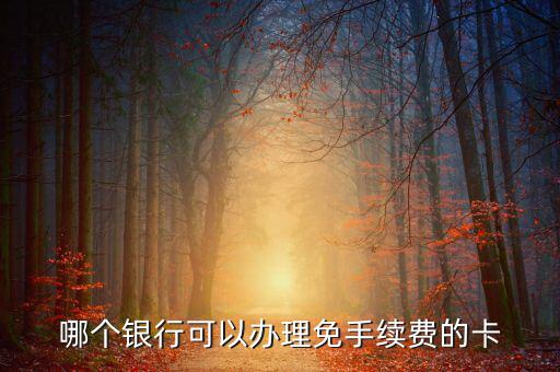 什么銀行的卡不用工本費(fèi)，哪種銀行卡辦理時(shí)不需要工本費(fèi)和年費(fèi)