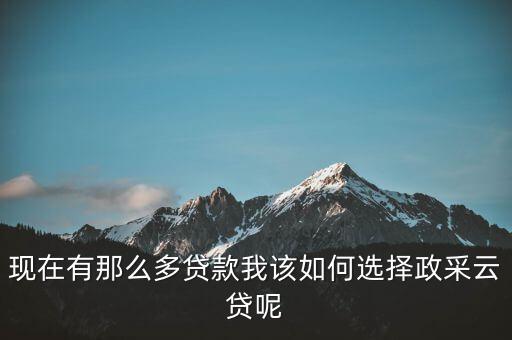 政采貸是什么意思，建設(shè)銀行政采云貸是什么