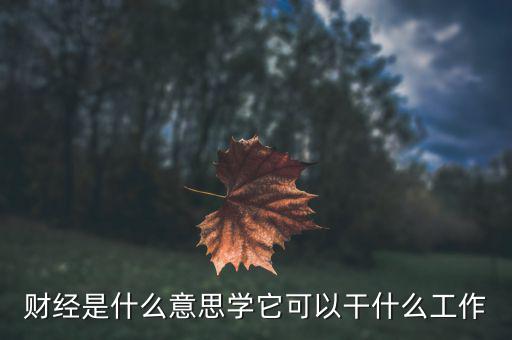 財(cái)經(jīng)是學(xué)什么的，財(cái)經(jīng)大學(xué)是學(xué)什么的