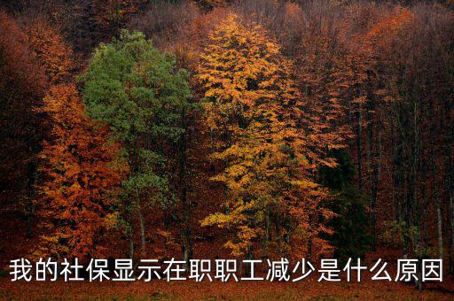 社保突然降了是什么原因，我的社保顯示在職職工減少是什么原因