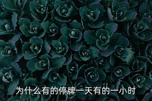 什么情況下停牌一小時，當(dāng)日委托幾點起有效要是停牌一小時幾點開始