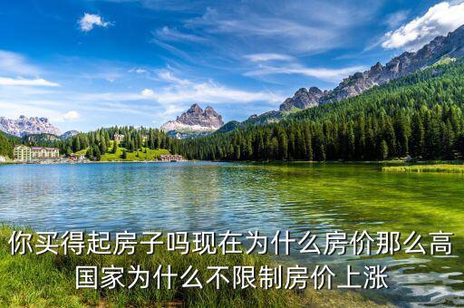 國家為什么不控制房價，為什么房子的價格就控制不下來呢