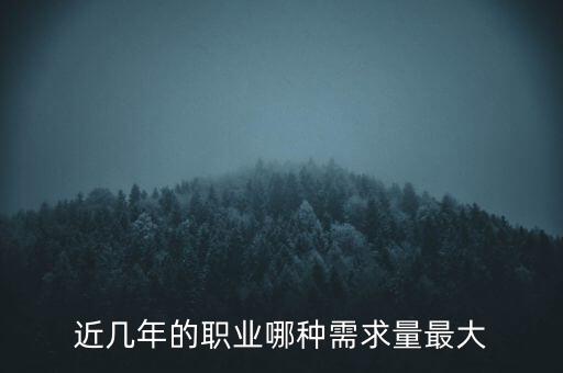 2016什么需求最大，目前什么職業(yè)需求量最大
