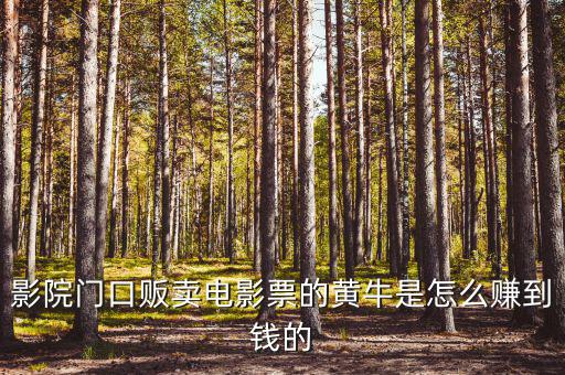 商場門口收卡的黃牛為什么，影院門口販賣電影票的黃牛是怎么賺到錢的