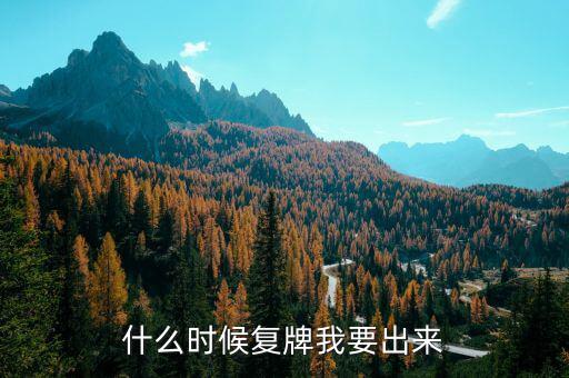 廣晟有色什么時候復牌，廣晟有色股票