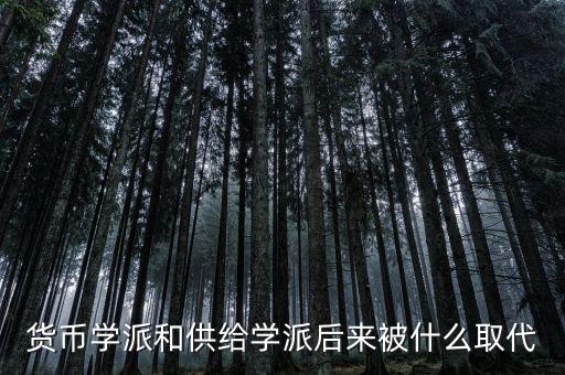 貨幣學(xué)派和供給學(xué)派后來(lái)被什么取代