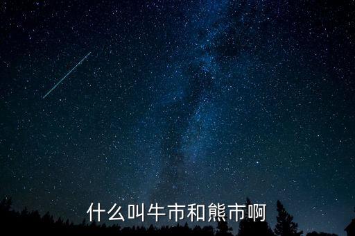 熊市和牛市是什么意思，什么叫牛市和熊市啊