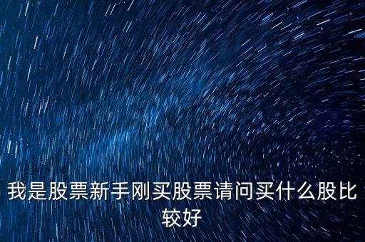 新手買什么股票好，我是股票新手剛買股票請問買什么股比較好