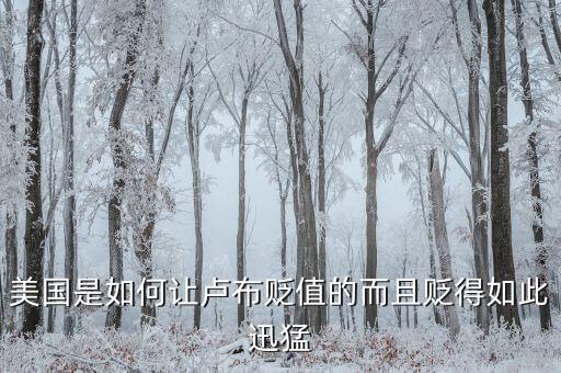 盧布兌換美元貶值是什么決定的，盧布為什么貶值