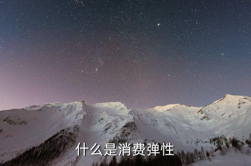 什么是消費彈性，什么是消費彈性