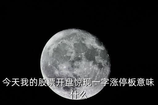 今天我的股票開(kāi)盤(pán)驚現(xiàn)一字漲停板意味什么