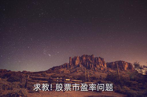 求教! 股票市盈率問(wèn)題