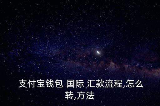  支付寶錢(qián)包 國(guó)際 匯款流程,怎么轉(zhuǎn),方法