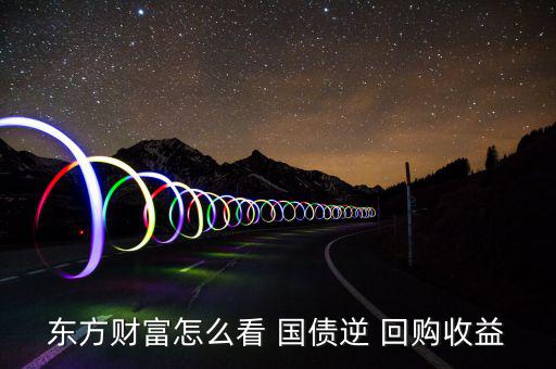 東方財(cái)富怎么看 國(guó)債逆 回購收益