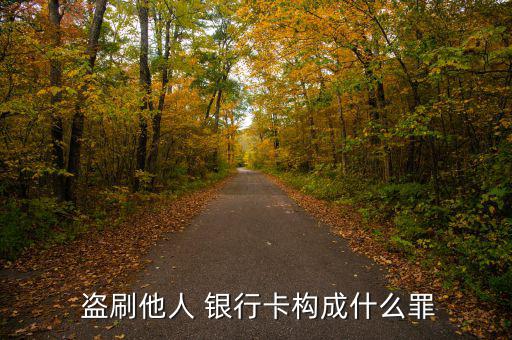 怎么盜刷別人銀行卡,盜刷信用卡并使用者將面對刑事處罰