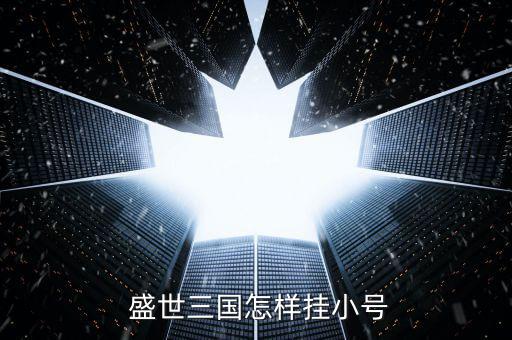  盛世三國怎樣掛小號(hào)