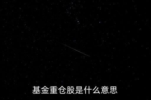 什么是基金重倉股，什么叫基金重倉股