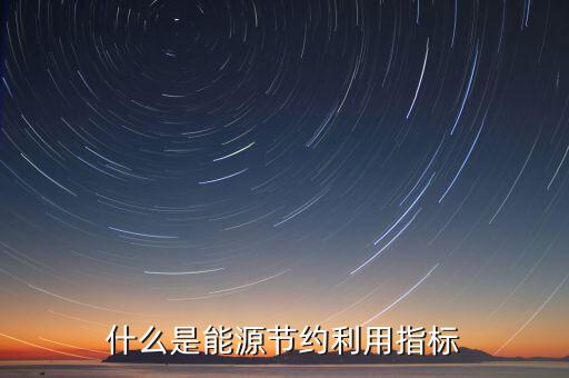 能源償還指標是什么，什么是能源節(jié)約利用指標