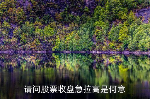 股票收盤拉漲什么意思，收盤上漲是什么意思