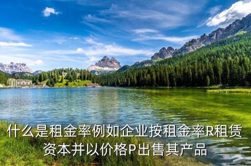 什么是租息率，什么是租金率例如企業(yè)按租金率R租賃資本并以價格P出售其產品