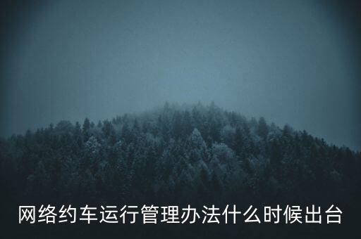 出租車改革什么時候公布，國家對出租車有什么政策改革方案