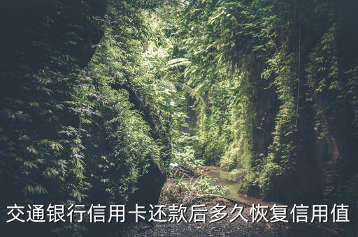 交行信用卡還白條什么時候恢復(fù)，交通銀行信用卡逾期一年多今已還清額度什么時候恢復(fù)