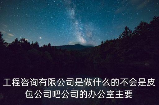 輝隆股份是做什么的，工程咨詢有限公司是做什么的不會是皮包公司吧公司的辦公室主要