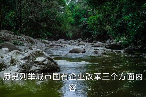 地方國企改革什么，國企改革到底要改什么東西啊簡單點的回答就好