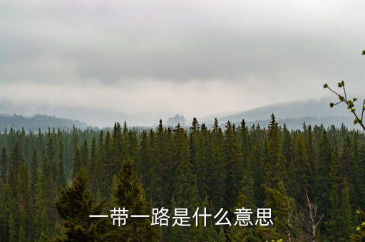 一帶一路指什么，一帶一路指什么意思